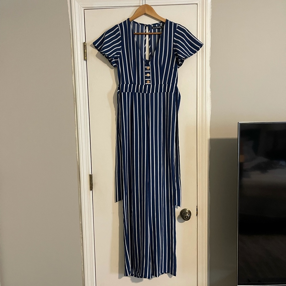 Striped jumpsuit